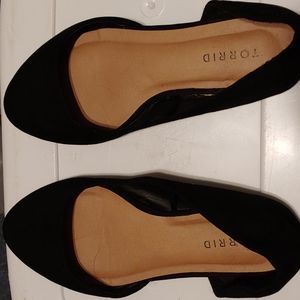 Torrid Suede Open Side Flats